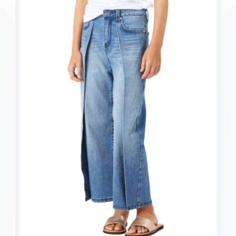 Habitual Kids
Girls' Fallyn Wrap Wide Leg Denim Pants cotton mix material sz 10